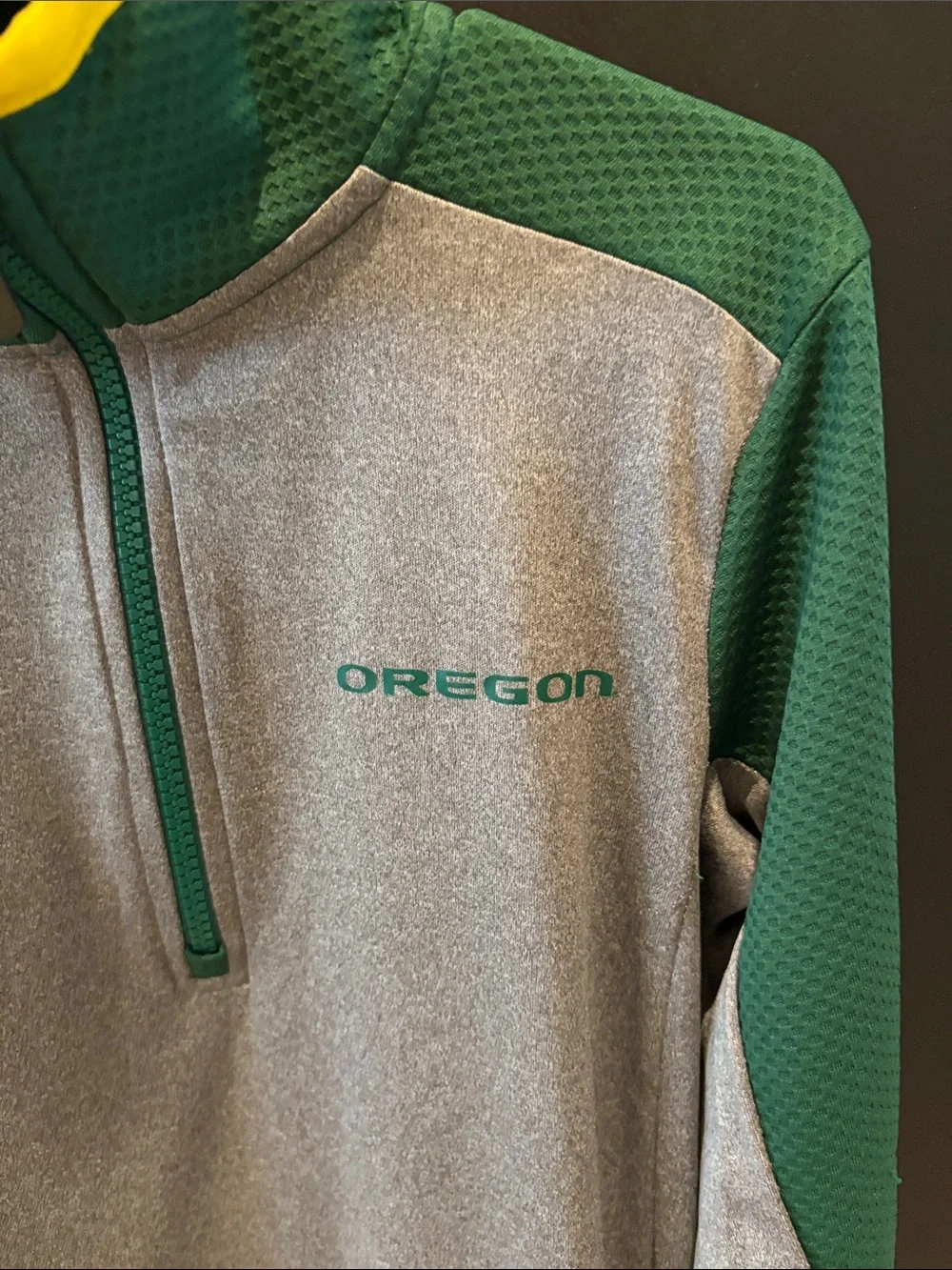 Oregon Kids' Half-Zip Pullover - Green/Gray